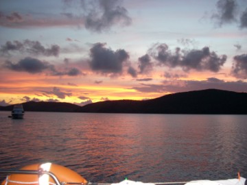 Sunset from Curacoa Island