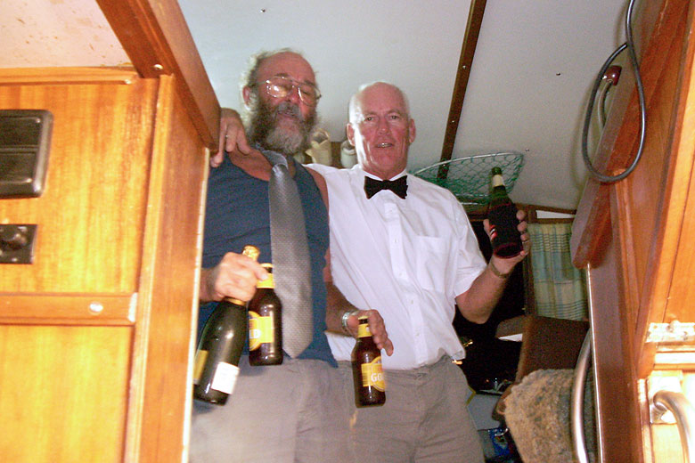 Lester and Dave in formal dress.