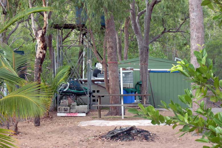 A photo of Ron's Place the day after.  Ron had packed up and returned to Townsville